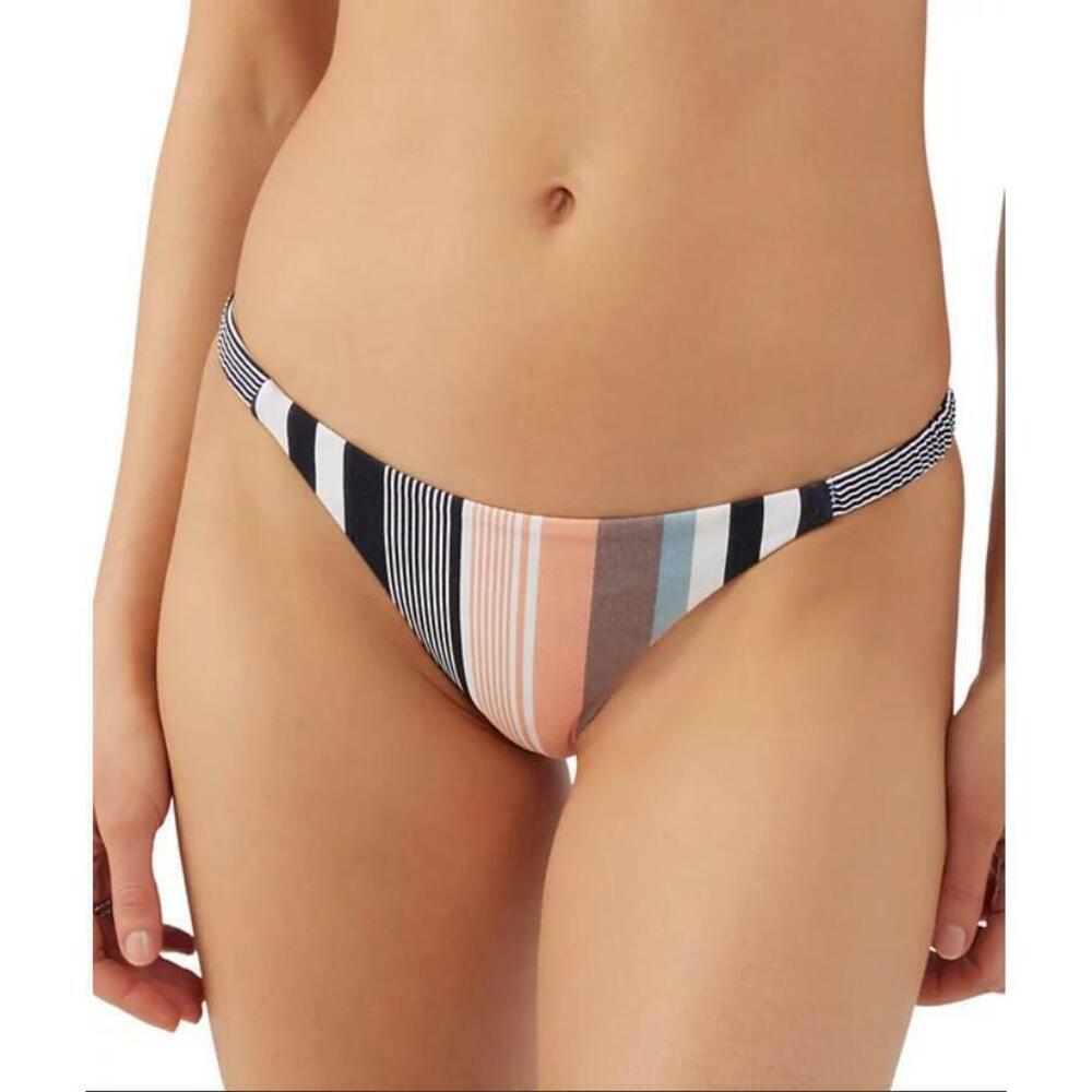 O'Neill Juniors' Women's Multiolor Striped Bikini Bottoms XL NWT